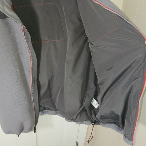 Cabelas Mens 2XL Outdoor Windshear Heated Vest NWOT Gray Red/Orange Zip Hunting - Picture 10 of 16
